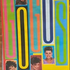 THE GO GO'S BAND ORIGINAL VINTAGE POSTER 1982 TOWER RECORDS PROMO ORIGINAL OWNER